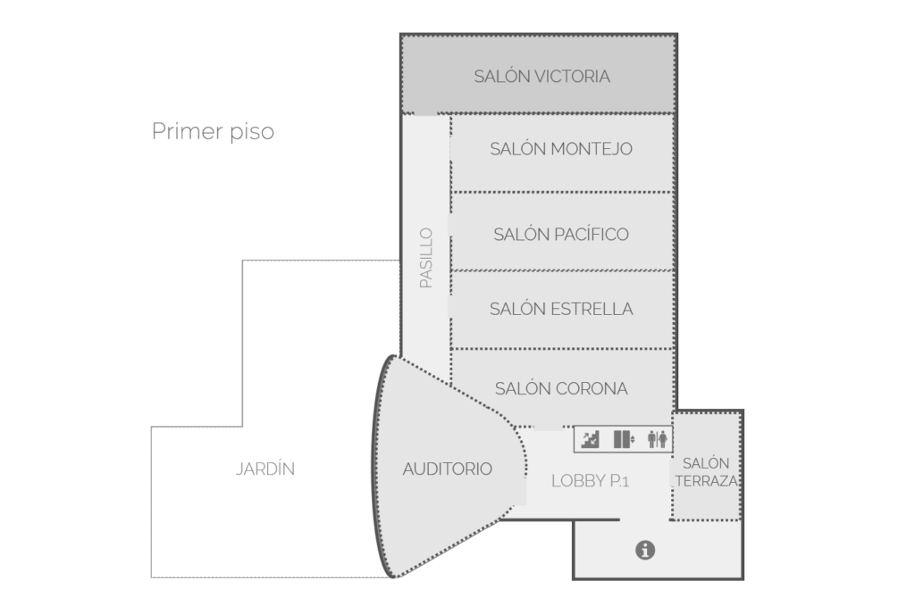 Salón para bautizos, bodas y eventos grandes